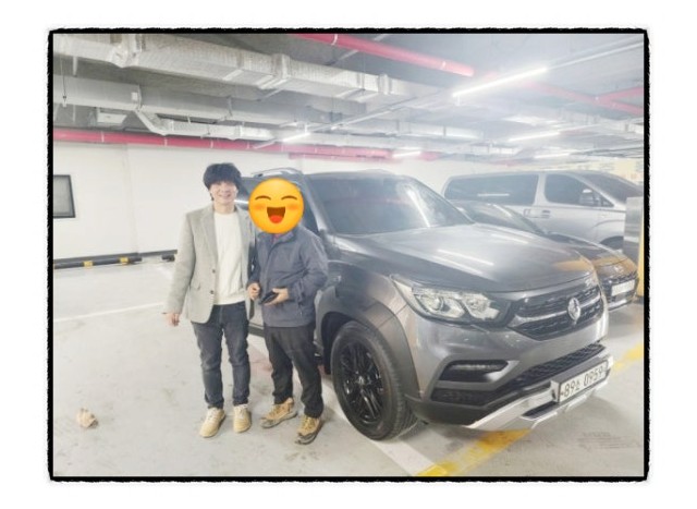 대전 중고차 매매단지 디오토몰에서 청양으로 판매한 렉스턴 스포츠 4륜구동 중고차 판매인증샷[대전 중고자동차][대전 중고차시장][대전 중고차 매매단지]